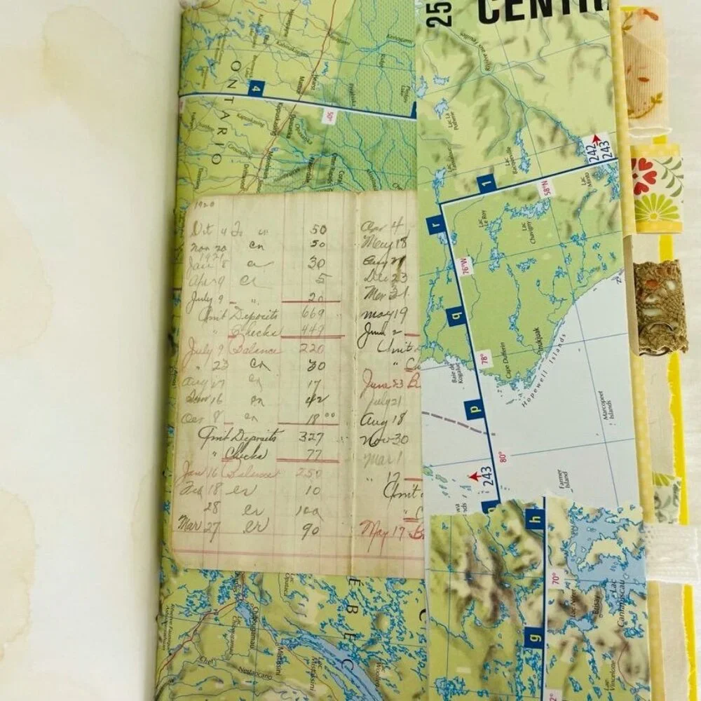 Handmade Art Junk Journal Diary Custom Cover and Pages Includes Ephemera u